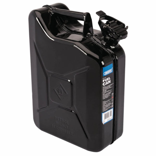 Draper Steel Jerry Can 10l Black