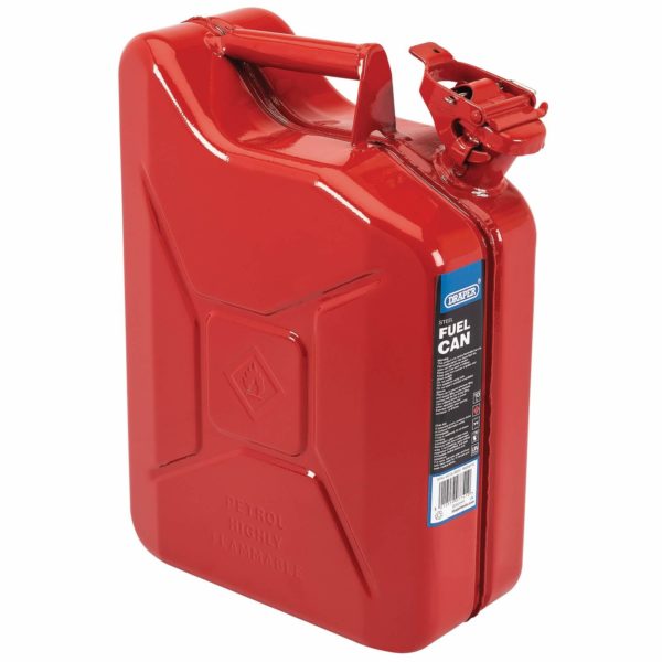 Draper Steel Jerry Can 10l Red