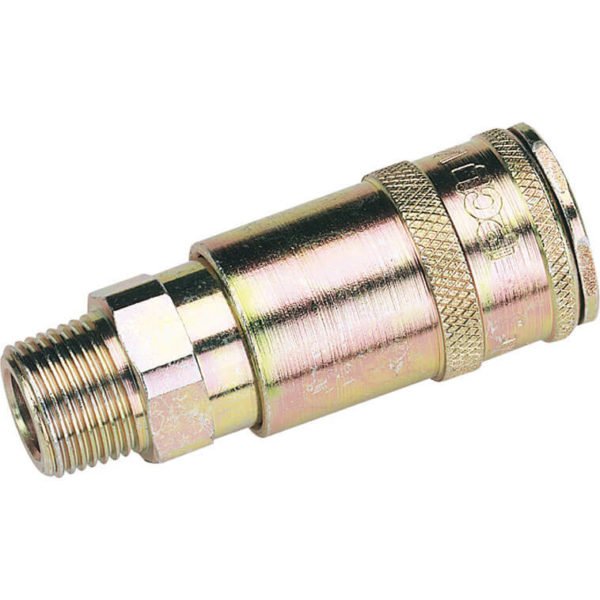 Draper Vertex Air Line Coupling BSPT Male Thread 3/8" BSPT Pack of 1