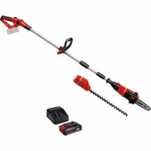 Einhell GE-HC 18 Li T 18v Cordless Telescopic Pole Pruner and Hedge Trimmer 1 x 2.5ah Li-ion Charger