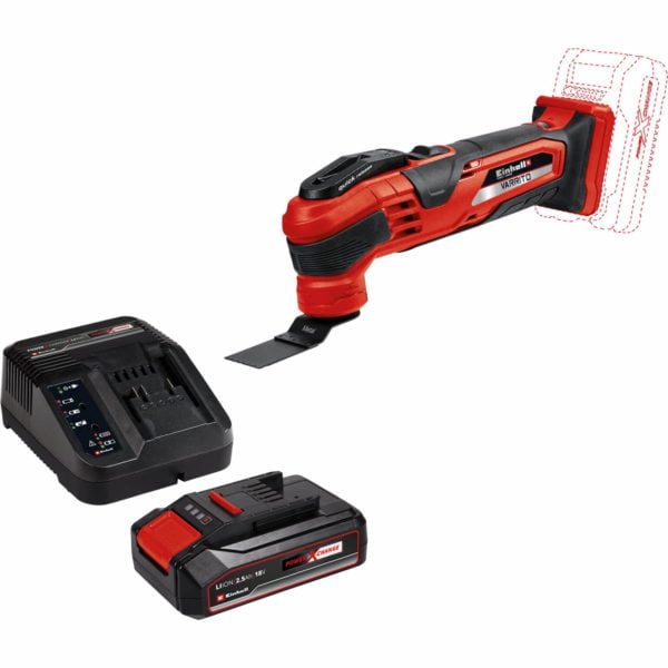 Einhell VARRITO 18v Cordless Oscillating Multi Tool 1 x 2.5ah Li-ion Charger No Case