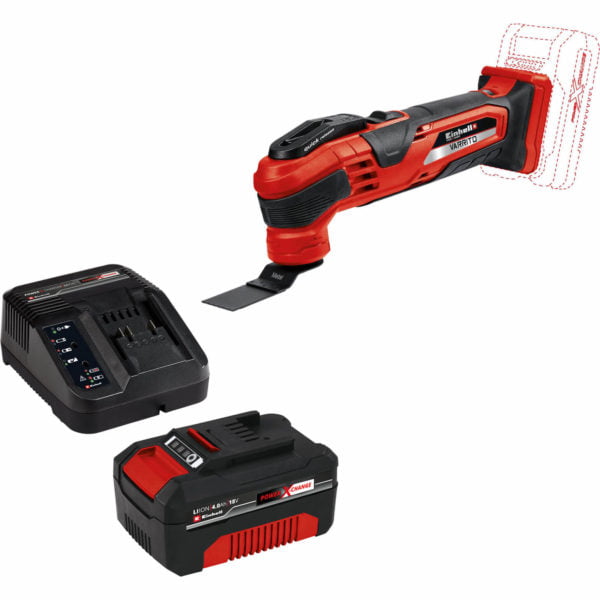 Einhell VARRITO 18v Cordless Oscillating Multi Tool 1 x 4ah Li-ion Charger No Case