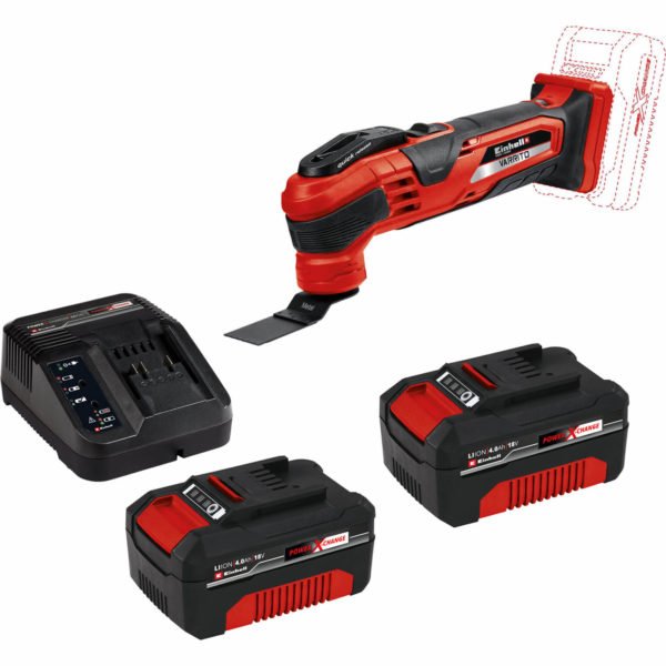 Einhell VARRITO 18v Cordless Oscillating Multi Tool 2 x 4ah Li-ion Charger No Case