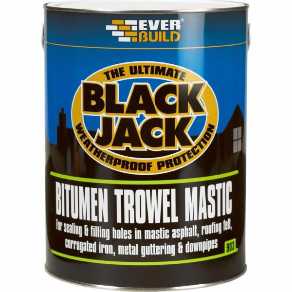 Everbuild Black Jack 903 Bitumen Trowel Mastic 1l