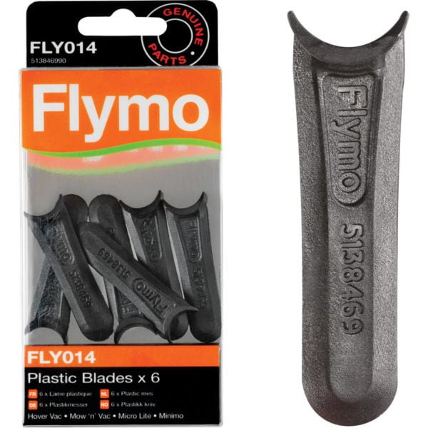 Flymo FLY014 Genuine Blades for Microlite, Minimo, Hover Vac and Mow n Vac Hover Mowers Pack of 6
