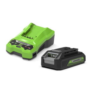 Greenworks 24V/48V Greenworks 24V 2Ah Lithium-ion Battery & 24V 60min Battery Charger kit