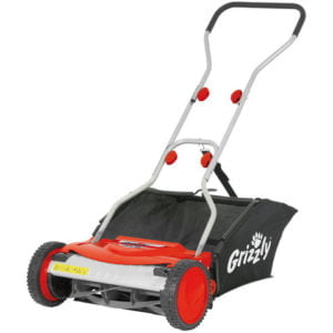 Grizzly Grizzly HRM38 38cm Push Cylinder Lawnmower with Collection Bag
