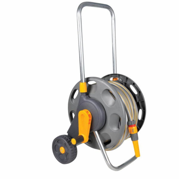 Hozelock Hose Reel Cart 1/2" / 12.5mm 25m Grey & Yellow