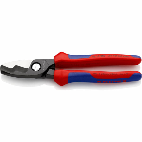 Knipex 95 12 Twin Cutting Edge Cable Shears 200mm
