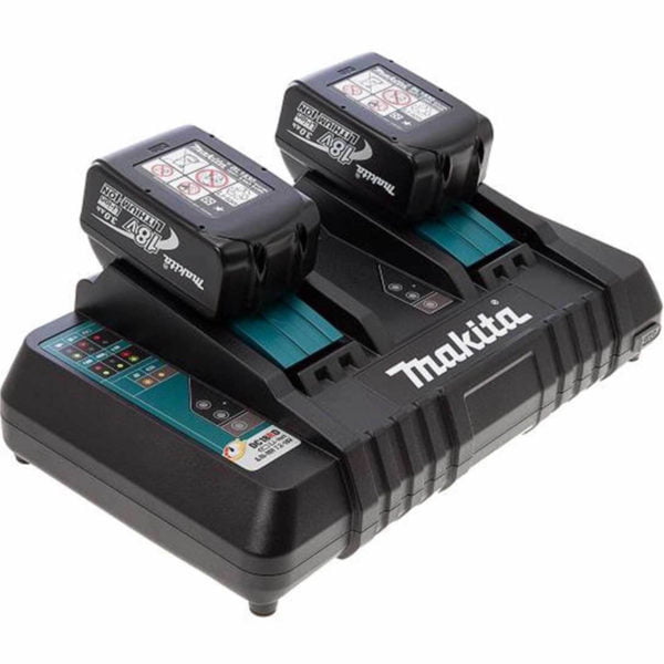 Makita DC18RD 18v Twin Charger and 2 Li-ion Batteries 3ah