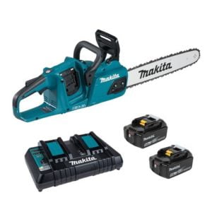 Makita LXT Makita DUC355PT2 18Vx2 35cm Chainsaw BL LXT with 2 x 5Ah Batteries