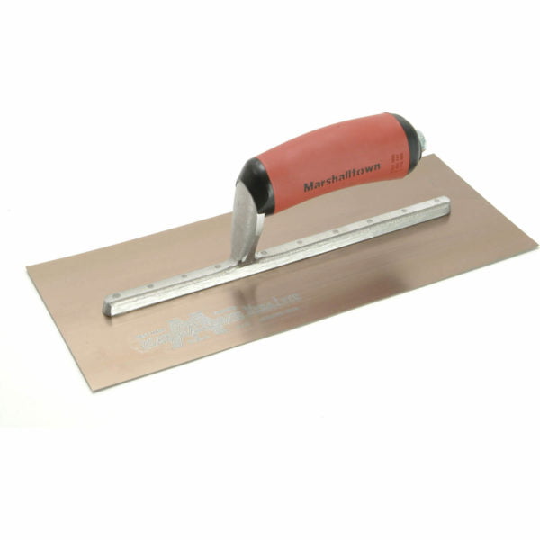 Marshalltown Gold Stainless Steel Pre-Worn Plasterers Trowel 12" 5"