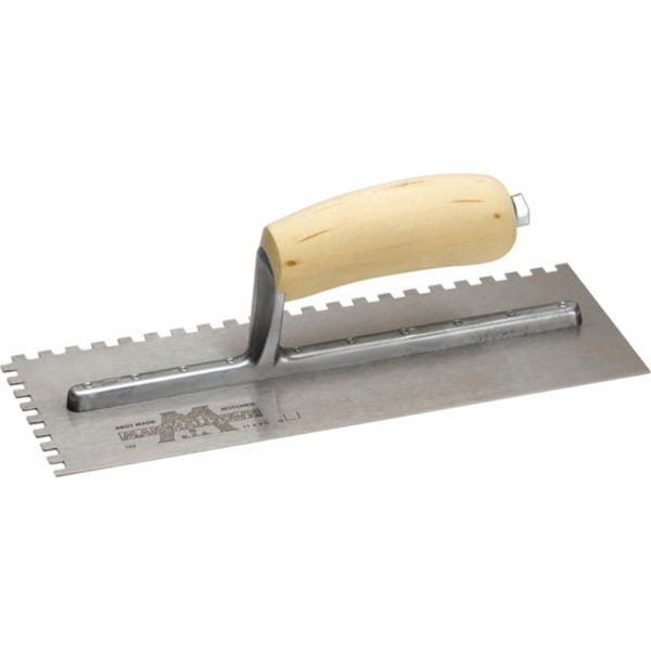 Marshalltown Notched Serrated Plasterers Trowel 1/4"