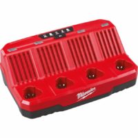 Milwaukee M12C4 M12 12v 4 Bay Multi Battery Charger 240v