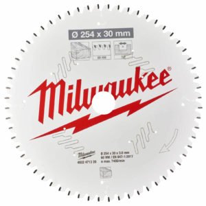 Milwaukee Negative Rake Circular Mitre Saw Blade 216mm 60T 30mm