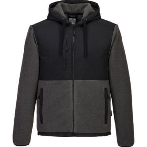 Portwest KX3 Mens Borg Fleece Black / Grey 2XL