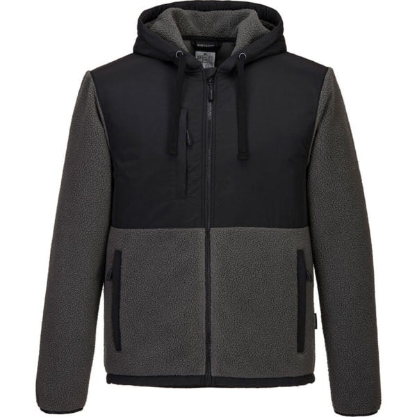Portwest KX3 Mens Borg Fleece Black / Grey 3XL