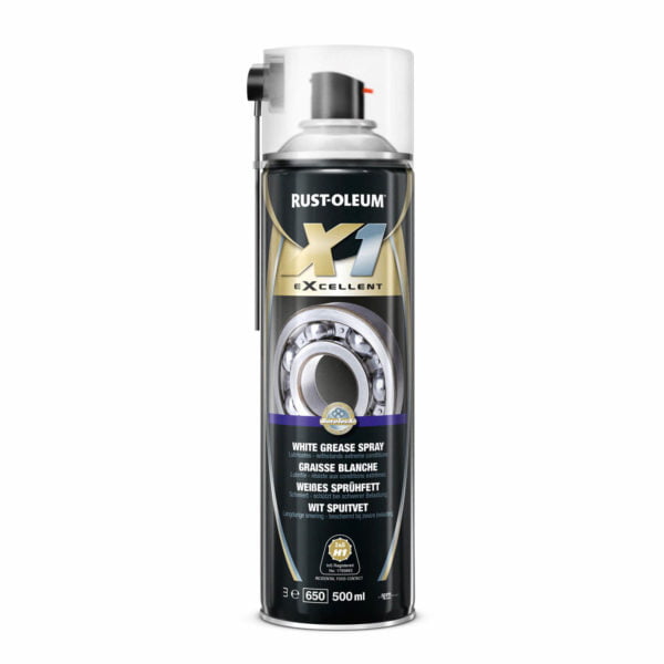 Rust Oleum X1 eXcellent White Grease Lubricating Spray 500ml