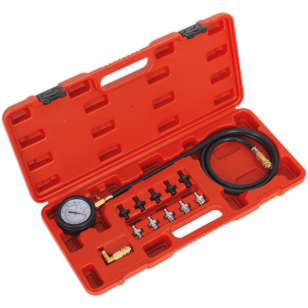 Sealey 12 Piece Oil Pressure Test Kit