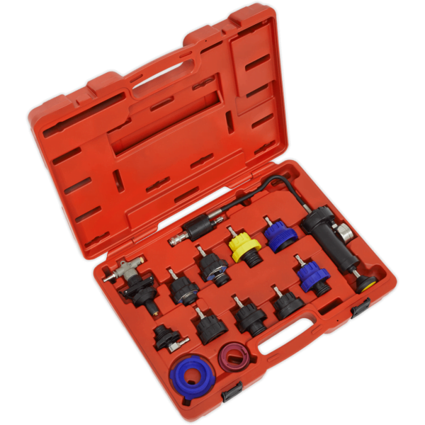 Sealey 13 Piece Cooling System Pressure Test Kit