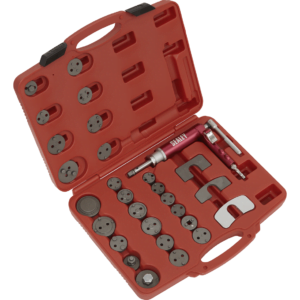 Sealey 29 Piece Air Operated Brake Piston Wind Back Tool Kit