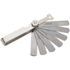 Sealey 7 Blade Spark Plug Feeler Gauge Tool Metric