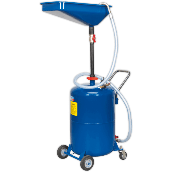 Sealey AK451DX Mobile Oil Drainer Air Discharge 65l