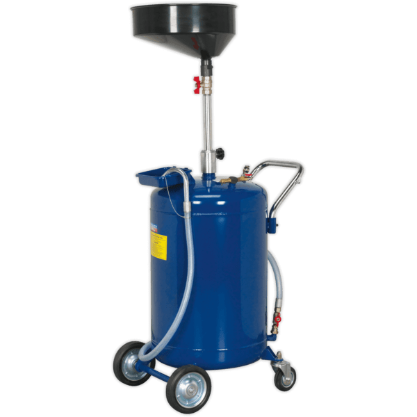 Sealey AK451DX Mobile Oil Drainer Air Discharge 90l