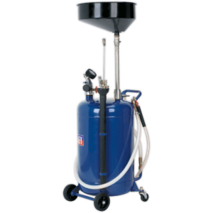 Sealey AK456DX Mobile Oil Drainer Air Discharge and Probes 90l