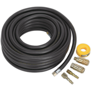 Sealey AKH01 Air Hose Kit with Connectors 8mm 15m
