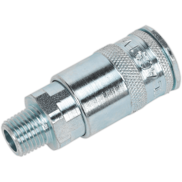 Sealey Air Line Coupling BSPT Male Thread 1/4" BSPT Pack of 1