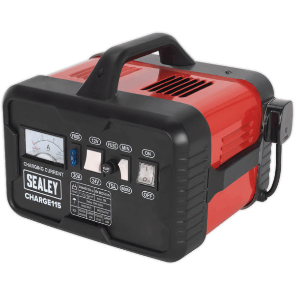 Sealey CHARGE115 Automotive Battery Charger 12v or 24v