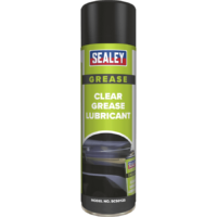 Sealey Clear Grease Lubricant Spray 500ml Pack of 6