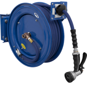 Sealey Heavy Duty Retractable Wall Mounted Hose Reel 1/2" / 12.5mm 15m Blue