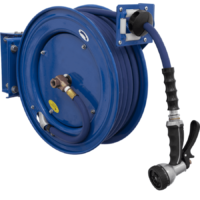 Sealey Heavy Duty Retractable Wall Mounted Hose Reel 1/2" / 12.5mm 15m Blue