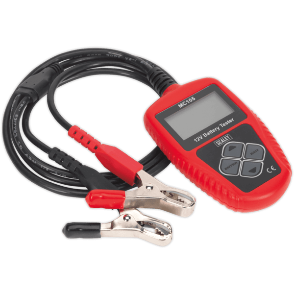 Sealey MC105 Motorcycle Digital Battery Tester 12v