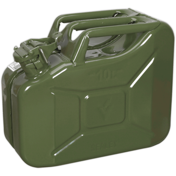 Sealey Metal Jerry Can 10l Green