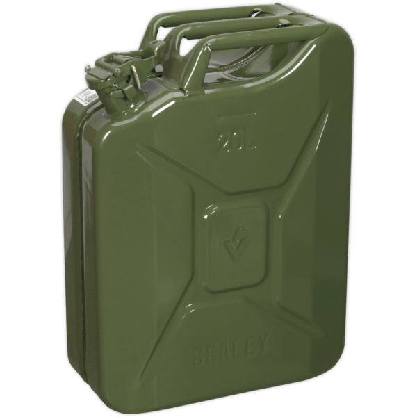 Sealey Metal Jerry Can 20l Green
