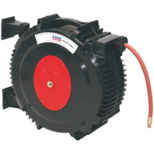 Sealey Retractable Air Hose Reel TPR Hose 13mm 15m