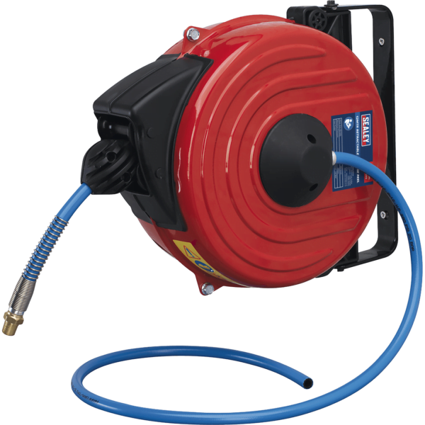 Sealey Retractable Air Line Hose Reel 8mm 12m