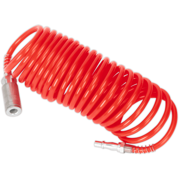 Sealey SA305 Quick Release Coiled Air Line Hose 5mm 5m