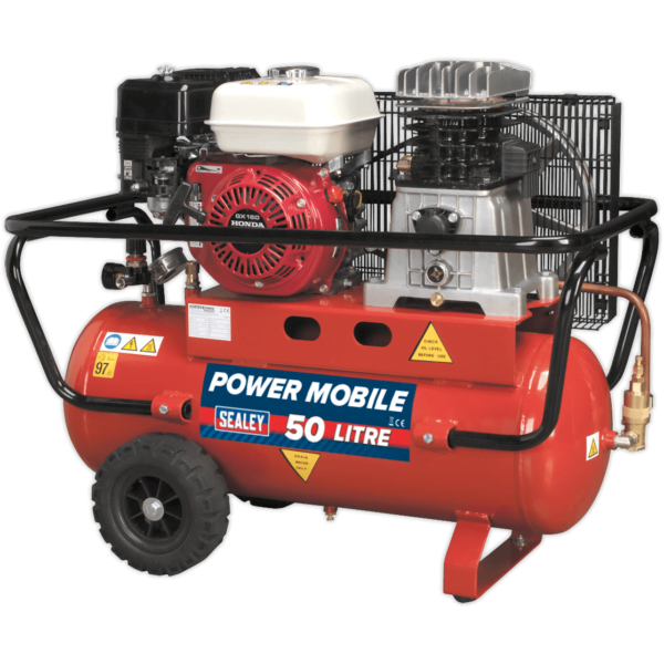 Sealey SA5055 Belt Drive Petrol Air Compressor 50 Litre