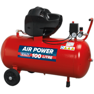 Sealey SAC10030F V-Twin Direct Drive Air Compressor 100 Litre 240v