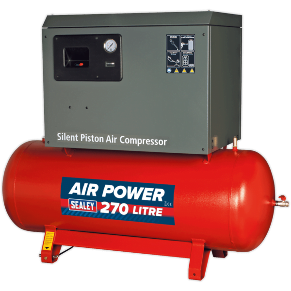 Sealey SAC42755BL Low Noise Air Compressor 270 Litre 415v