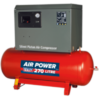 Sealey SAC42755BL Low Noise Air Compressor 270 Litre 415v