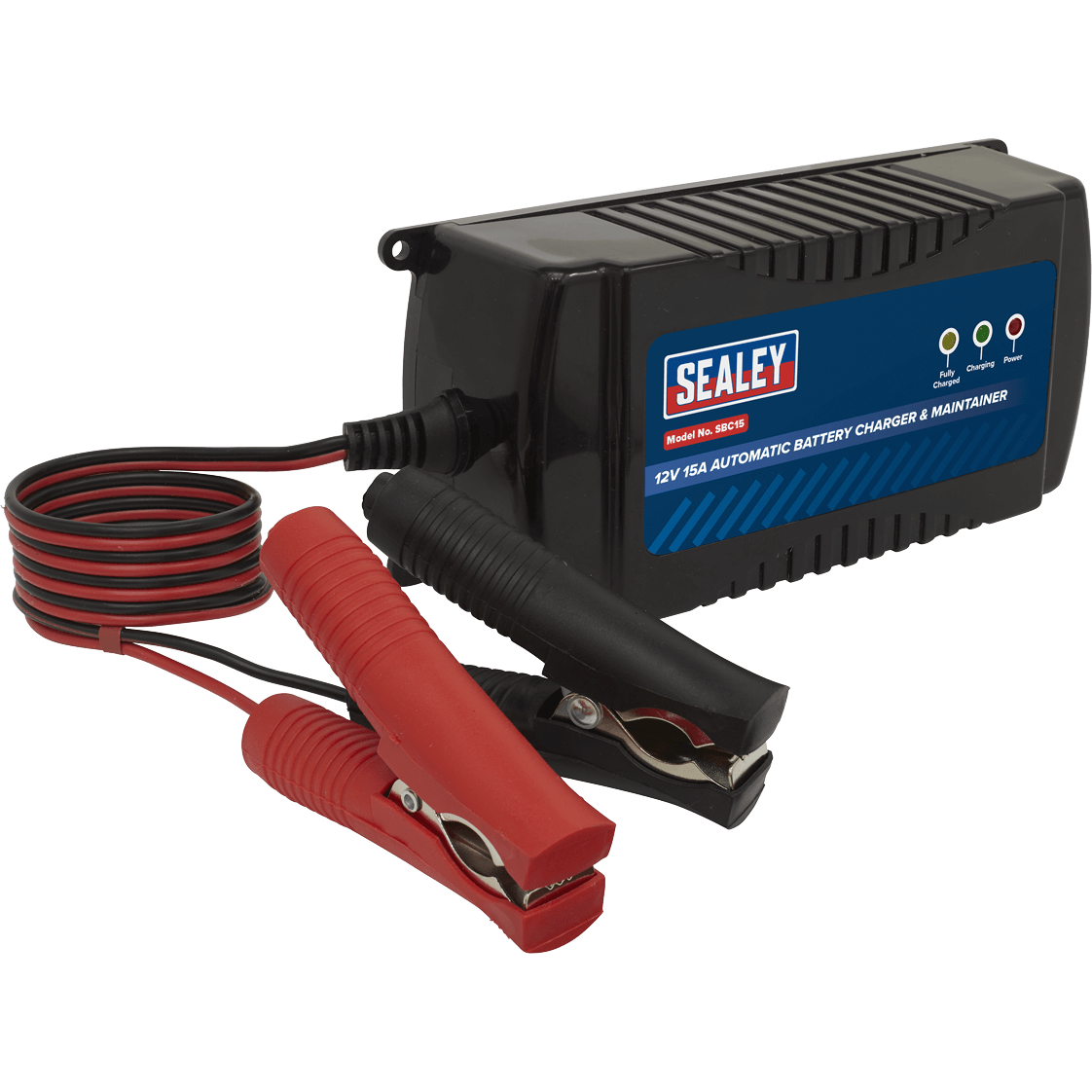 Sealey SBC15 Battery Charger and Maintainer 12V 15A Automatic - Garden ...