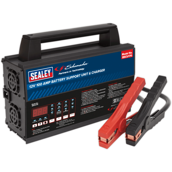 Sealey Schumacher BSCU170 Battery Support Unit and Charger 12v