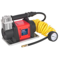 Sealey Sealey MAC05 12V Heavy-Duty Tyre Inflator/Mini Air Compressor 4.5m Hose