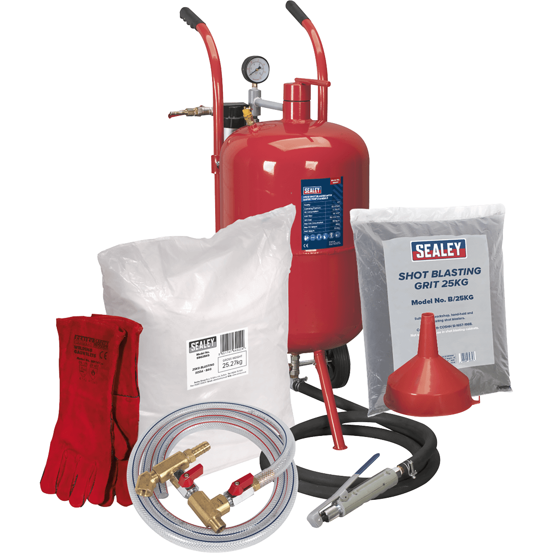Sealey Shot and Soda Blasting Kit