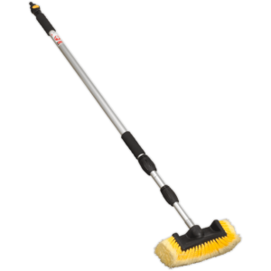 Sealey Telescopic Flo-Thru Wash Brush for Hose Pipes